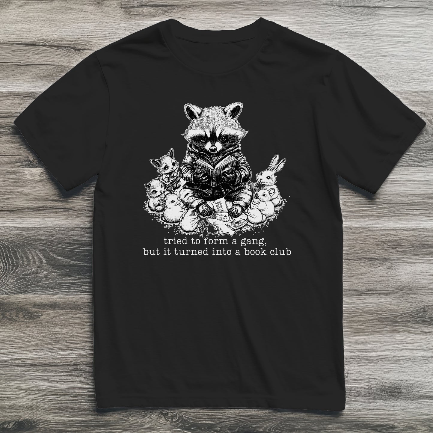 Reading Gang Raccoon T-Shirt