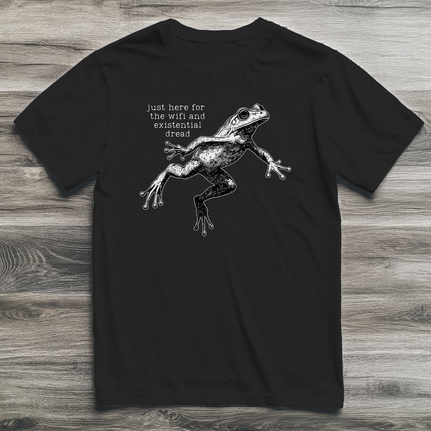 Here For The Wifi Frog T-Shirt