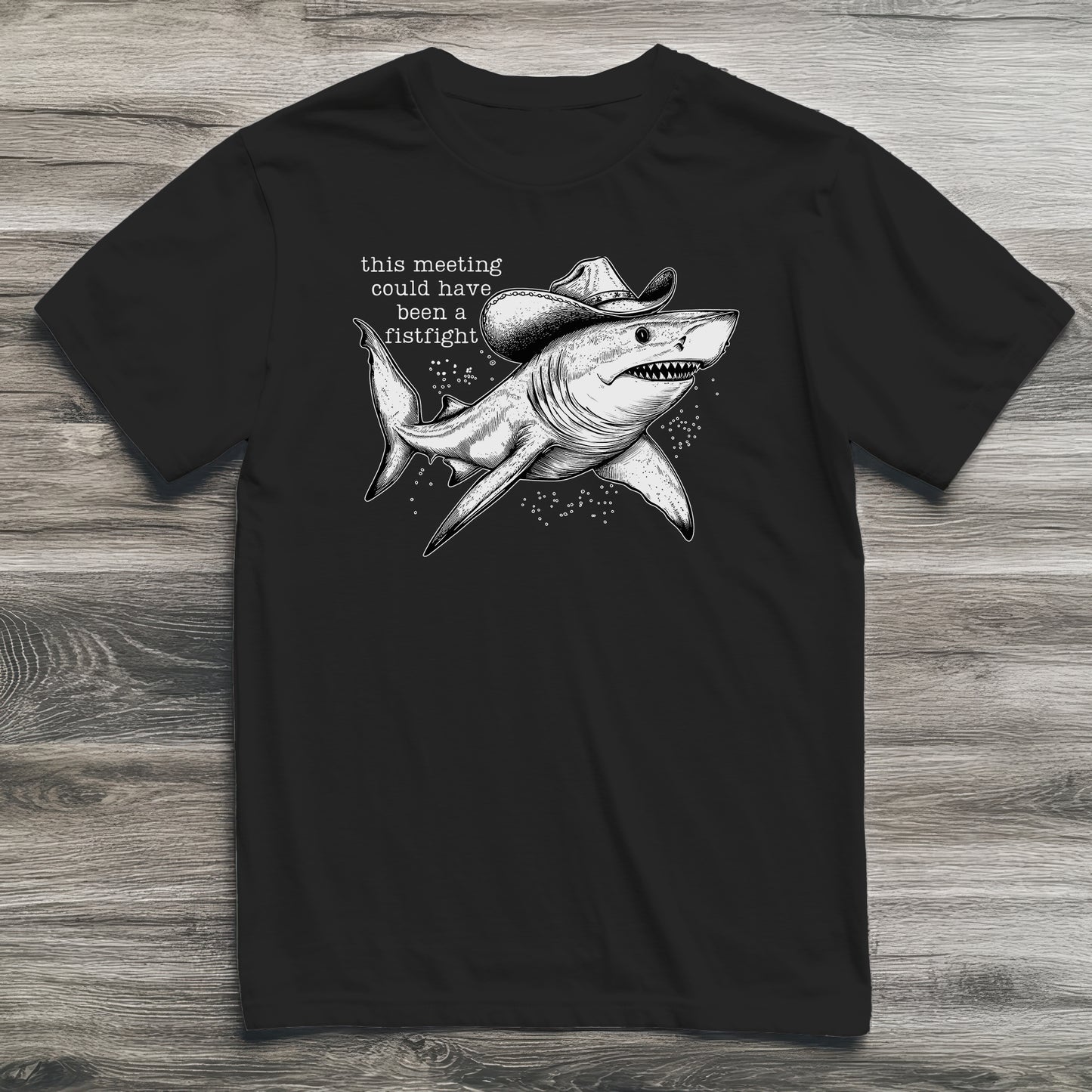 Fistfight Meeting Shark T-Shirt
