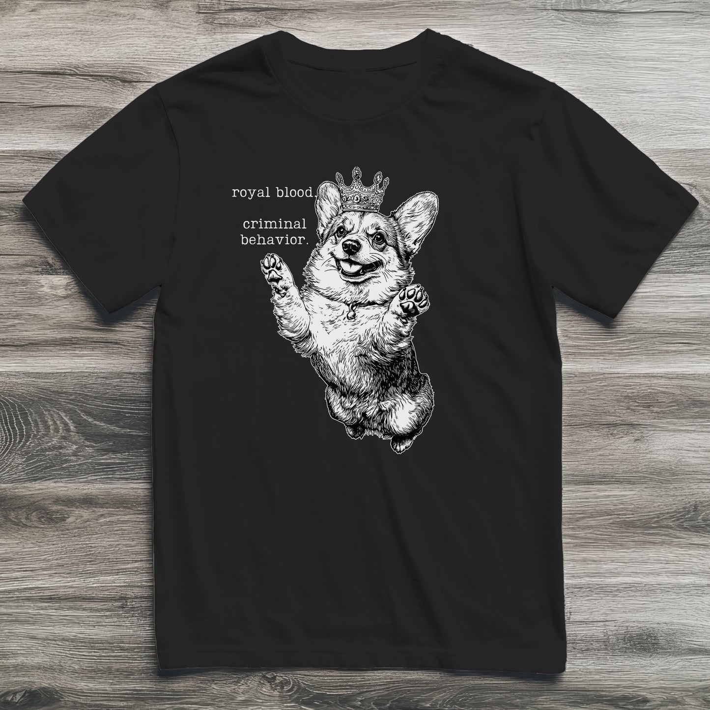Royal Criminal Corgi T-Shirt