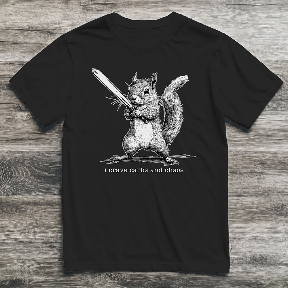 Carbs And Chaos Squirrel T-Shirt