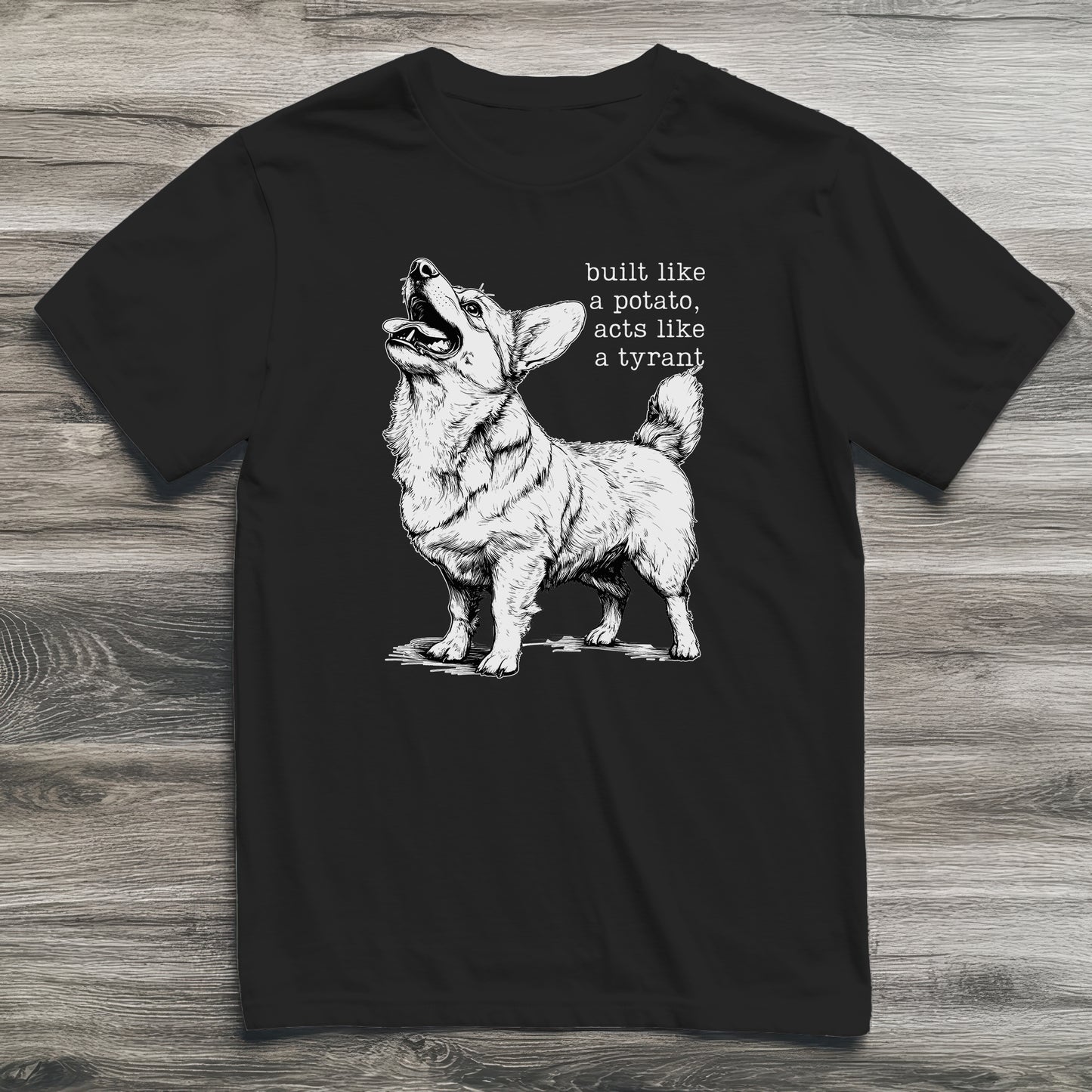 Built Like A Potato Corgi T-Shirt