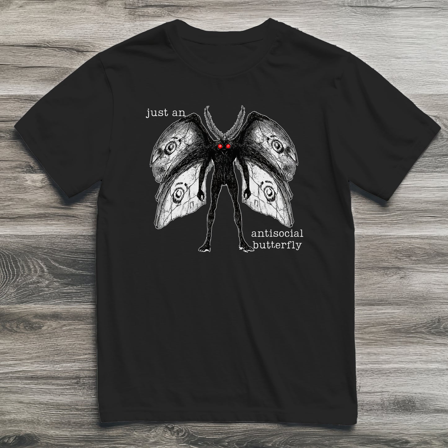 Mothman Antisocial Butterfly Cryptid T-Shirt