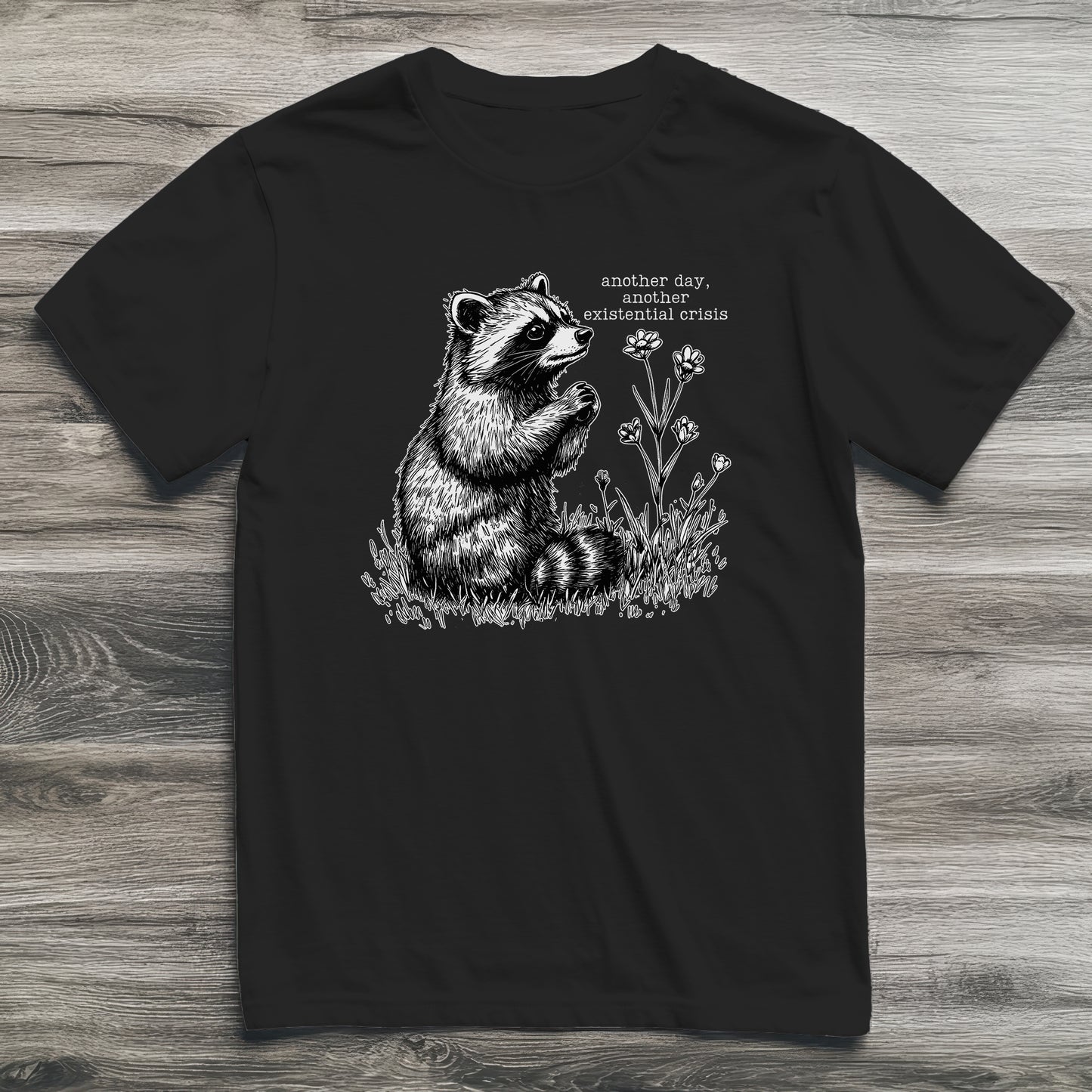 Existential Crisis Raccoon T-Shirt