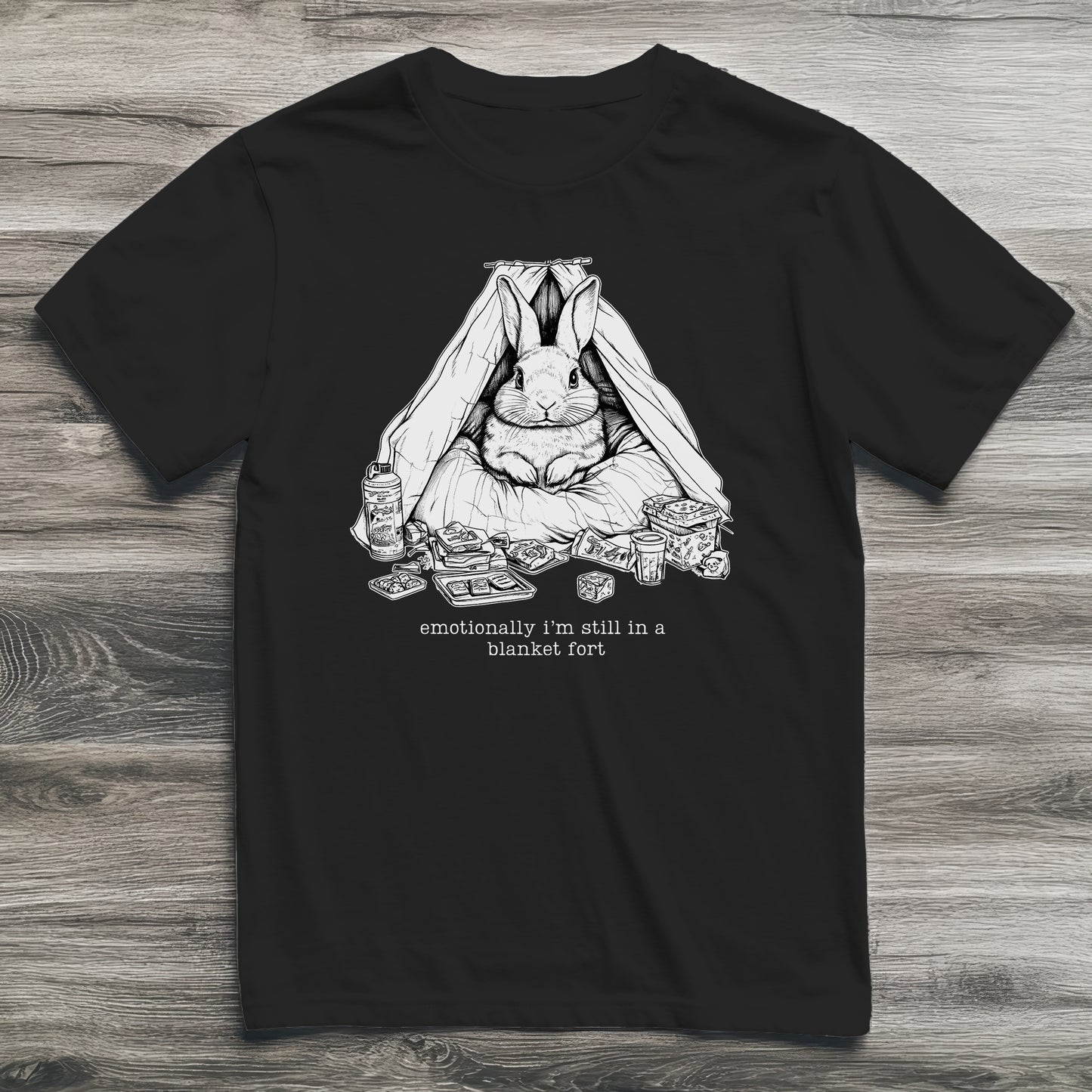 Emotional Blanket Fort Rabbit T-Shirt