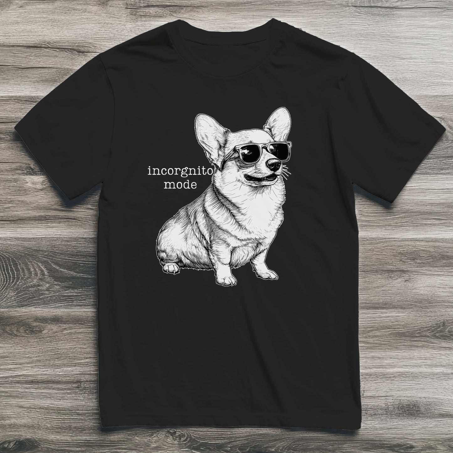 Incorgnito Mode Corgi T-Shirt