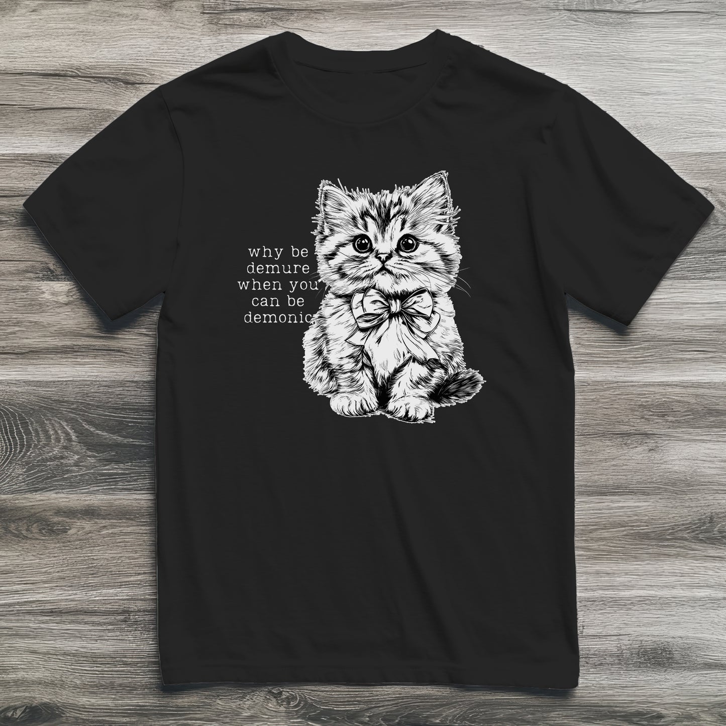 Demure & Demonic Cat T-Shirt