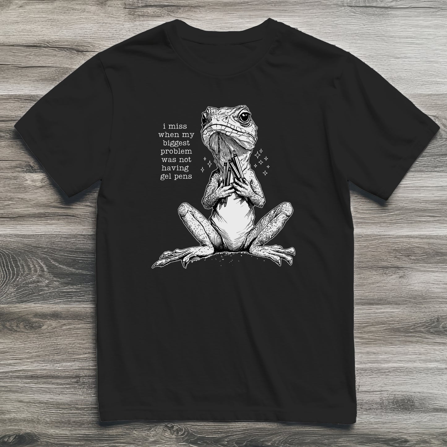 Gel Pens Lizard T-Shirt