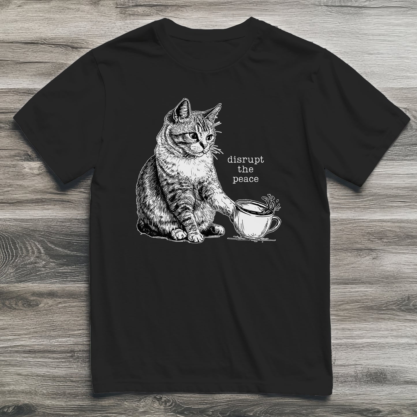 Disrupt The Peace Kitten T-Shirt