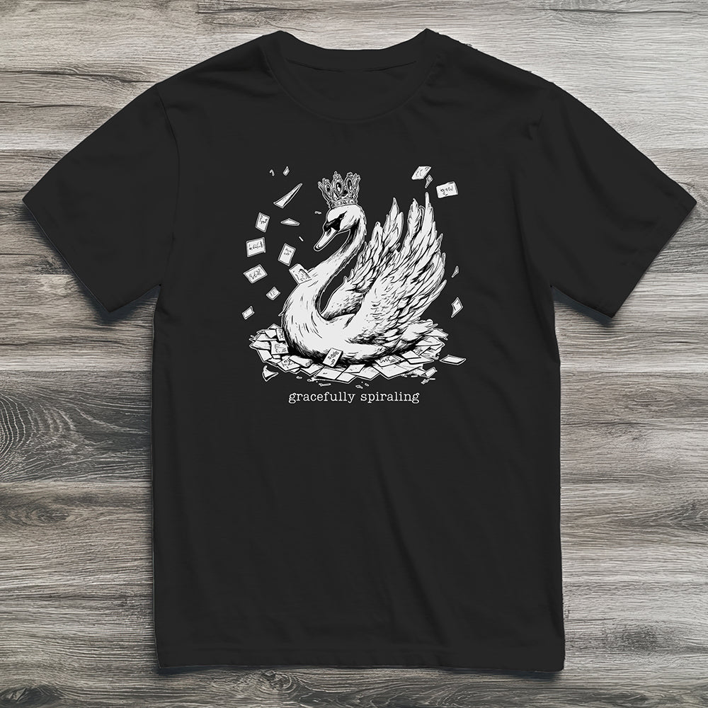 Gracefully Spiraling Swan T-Shirt