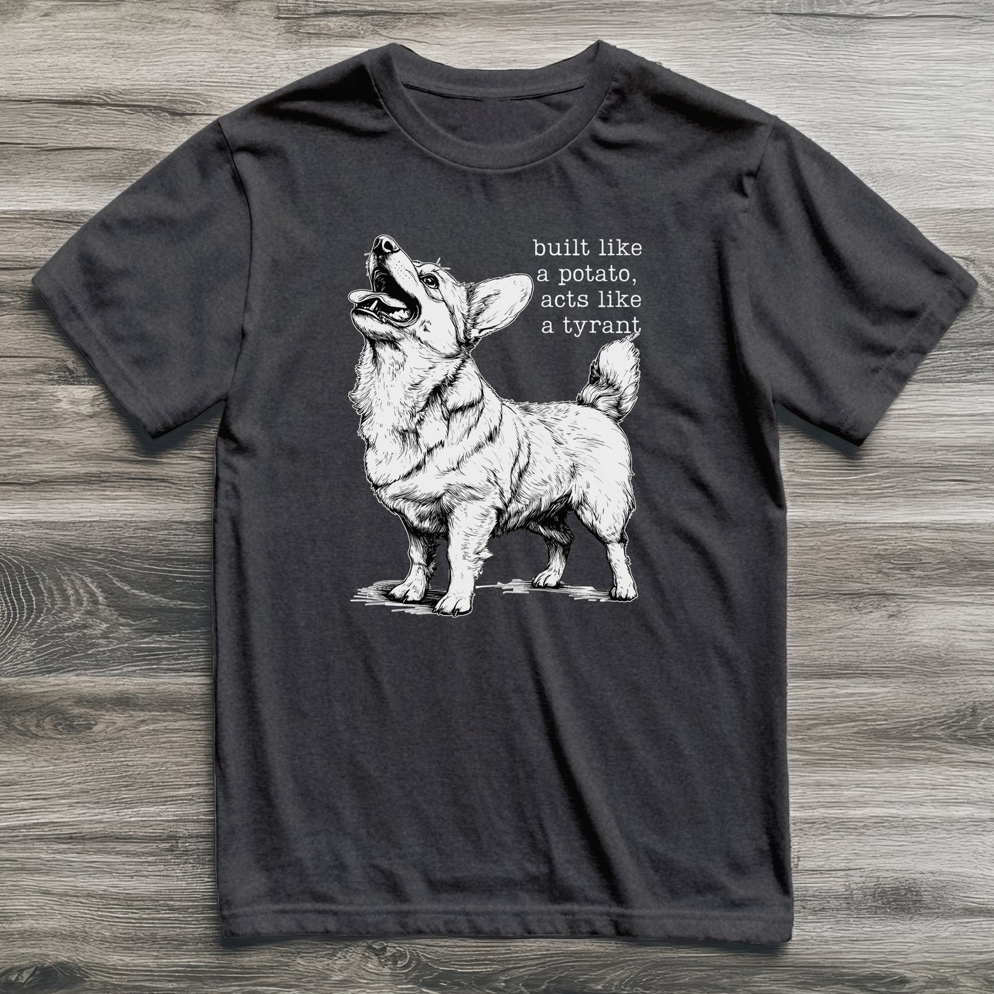 Built Like A Potato Corgi T-Shirt