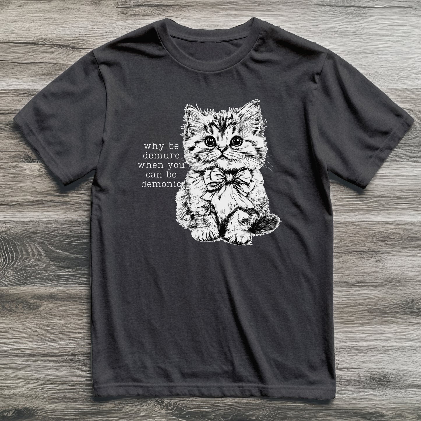 Demure & Demonic Cat T-Shirt