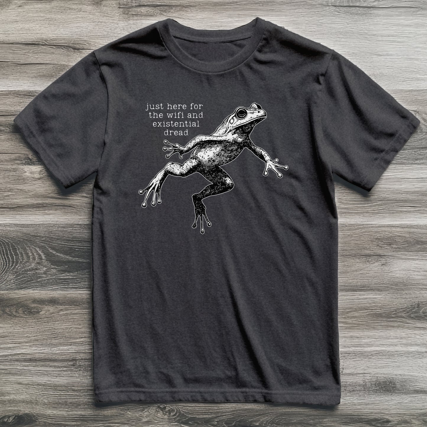 Here For The Wifi Frog T-Shirt