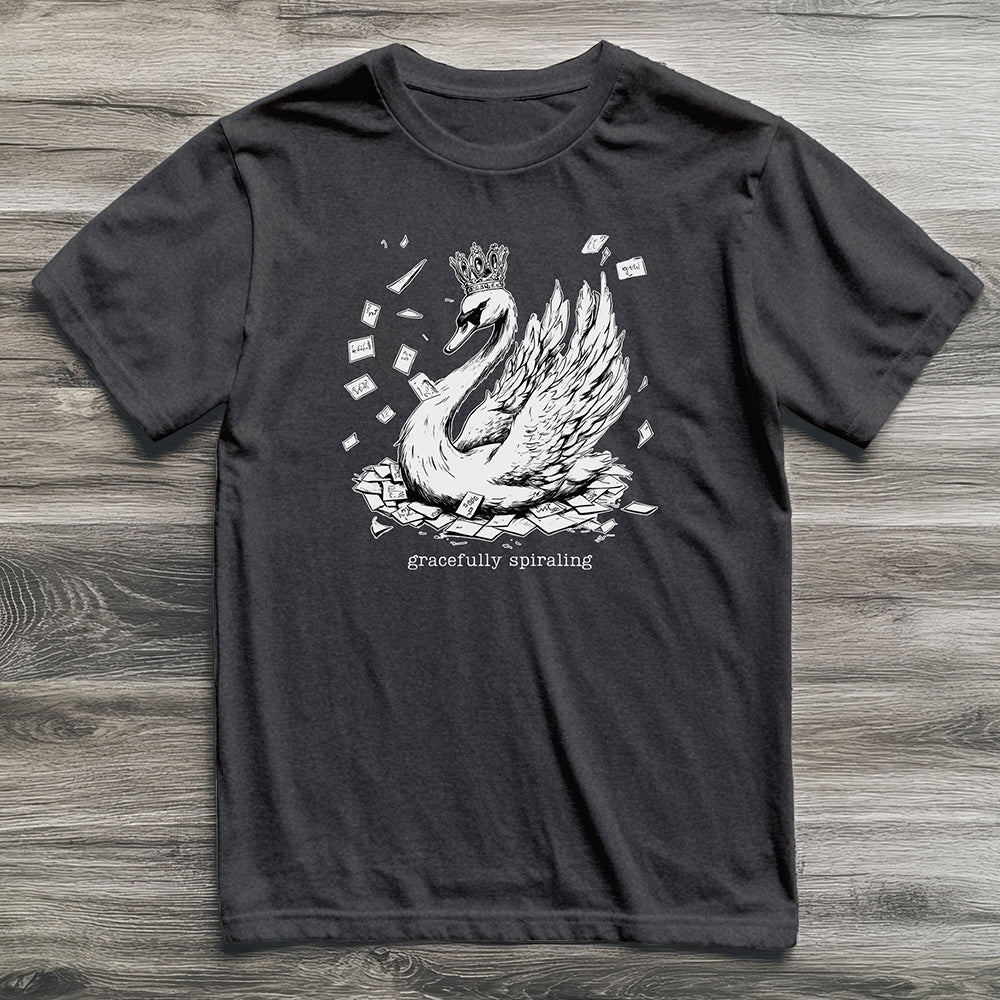 Gracefully Spiraling Swan T-Shirt