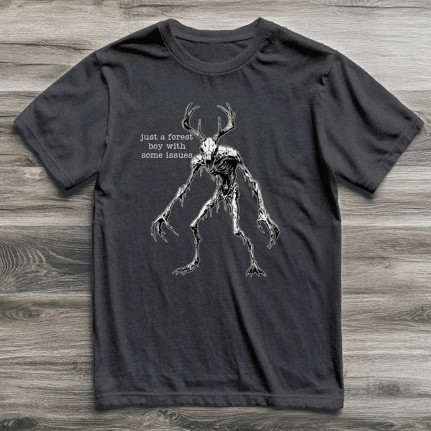 Wendigo Just a Forest Boy Cryptid T-Shirt