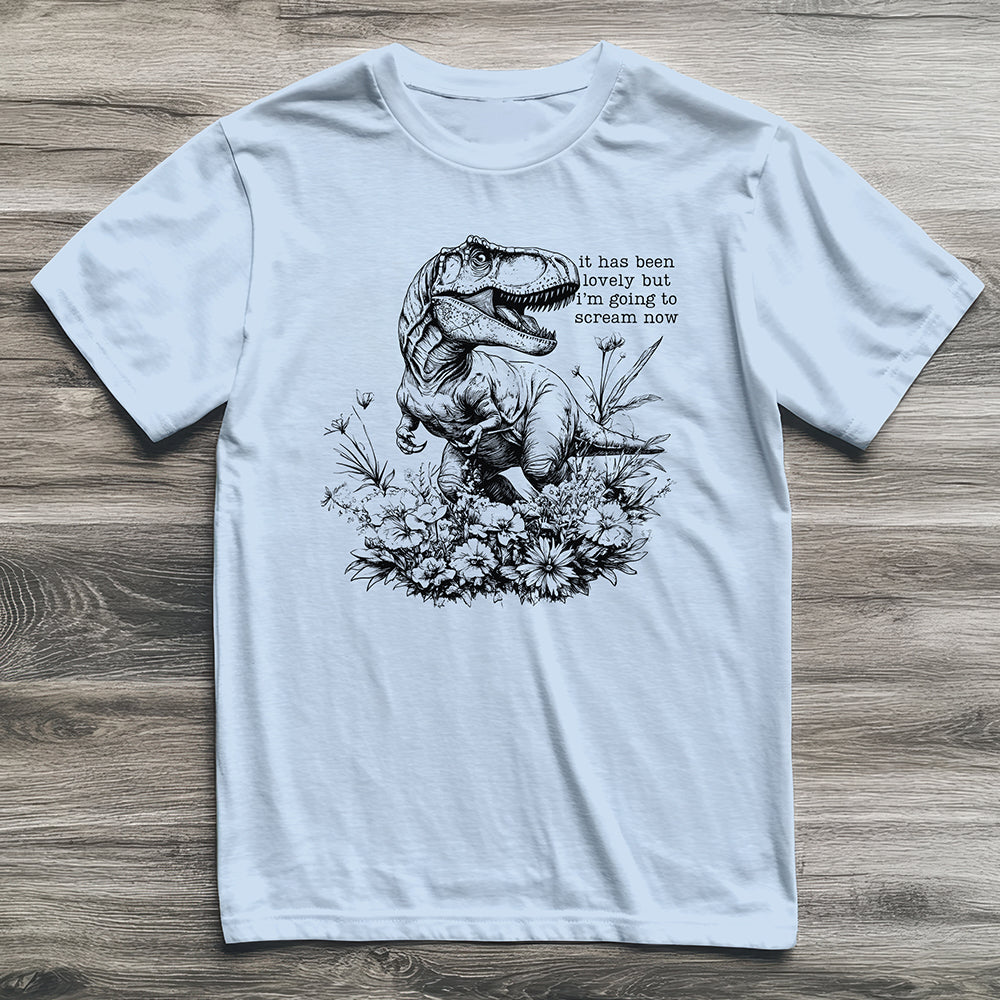 Must Scream Now T-Rex T-Shirt