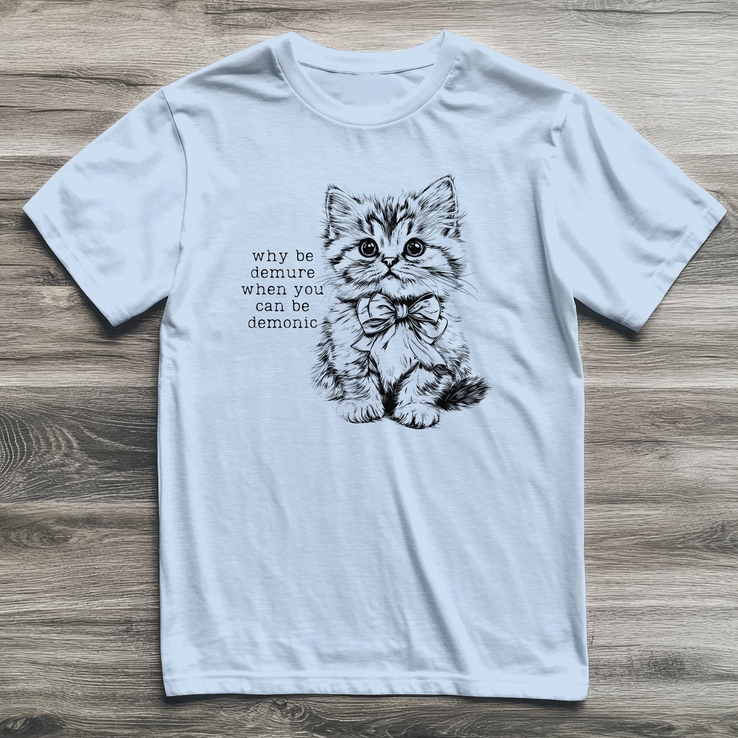 Demure & Demonic Cat T-Shirt