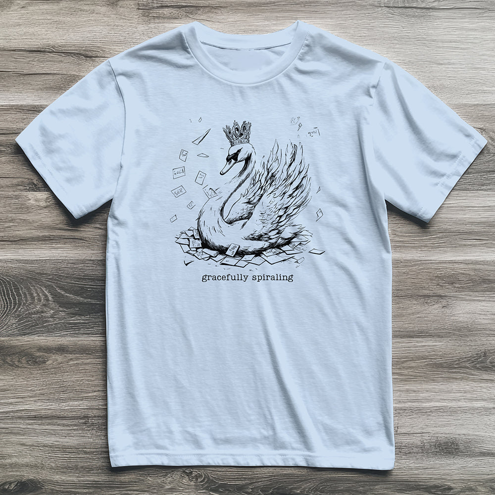 Gracefully Spiraling Swan T-Shirt