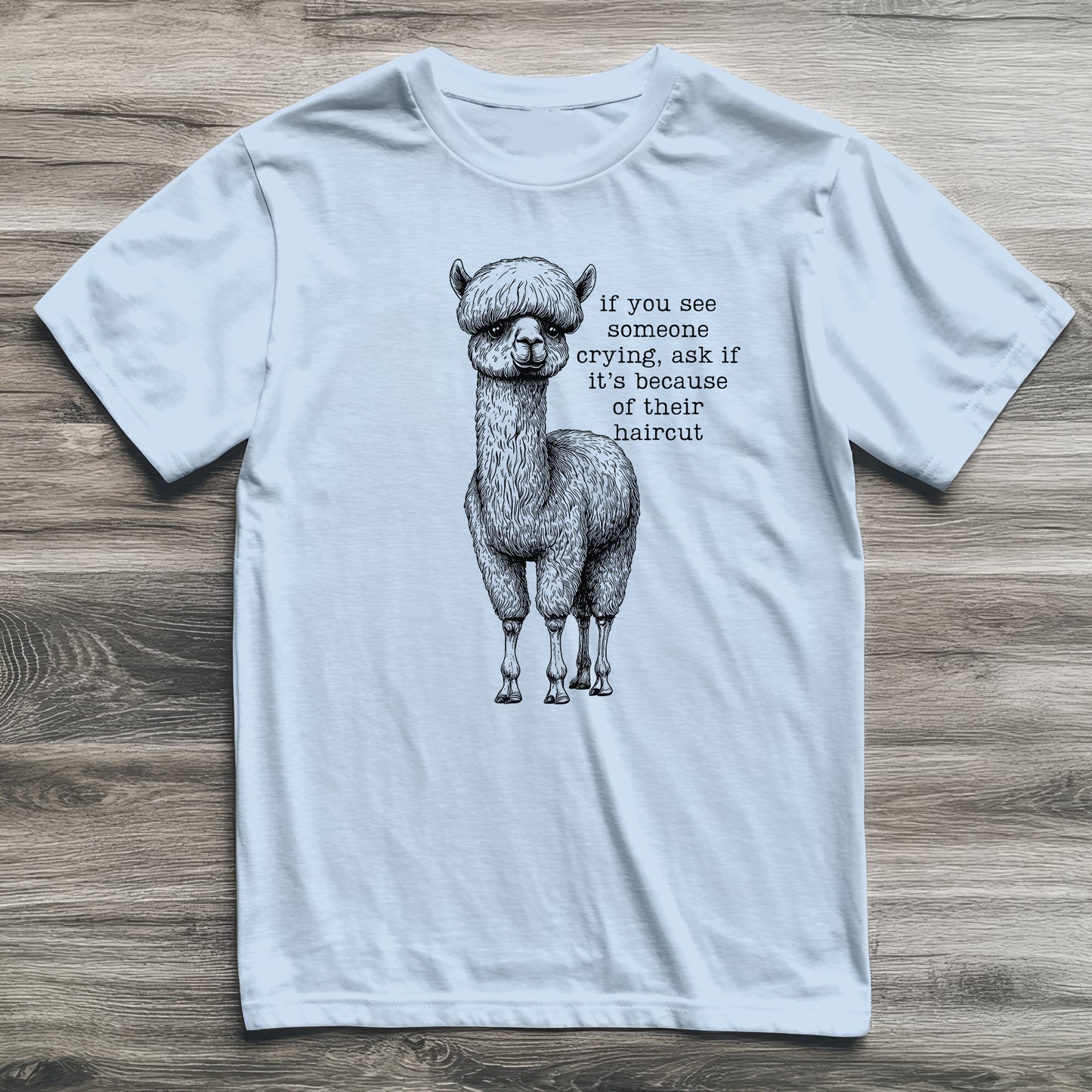 Bad Haircut Llama T-Shirt