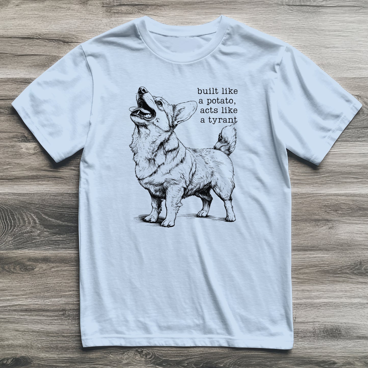 Built Like A Potato Corgi T-Shirt