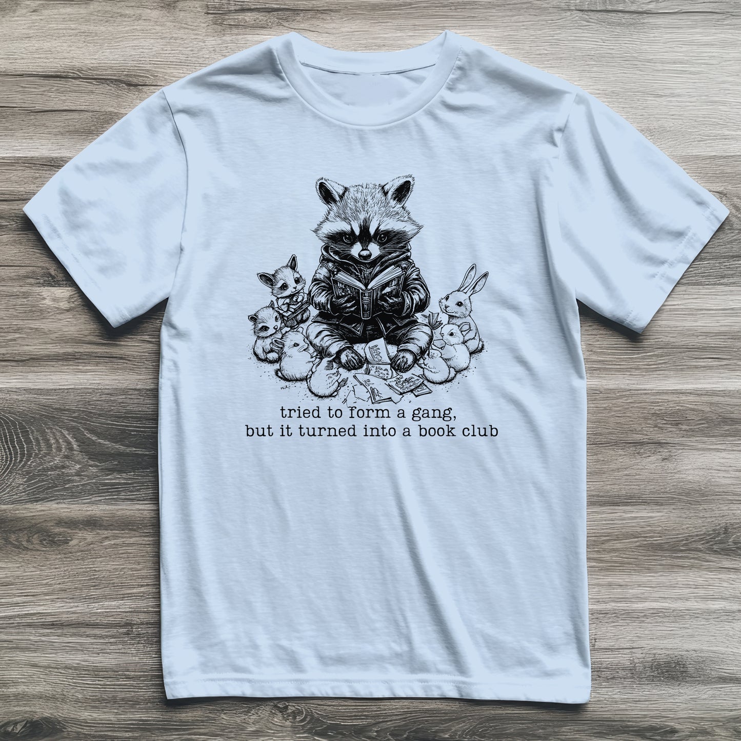 Reading Gang Raccoon T-Shirt