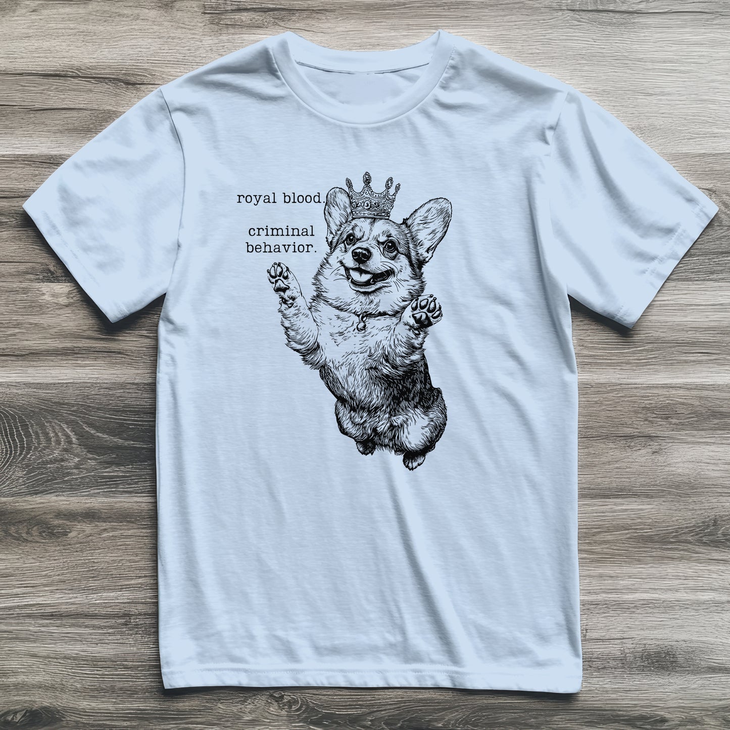 Royal Criminal Corgi T-Shirt