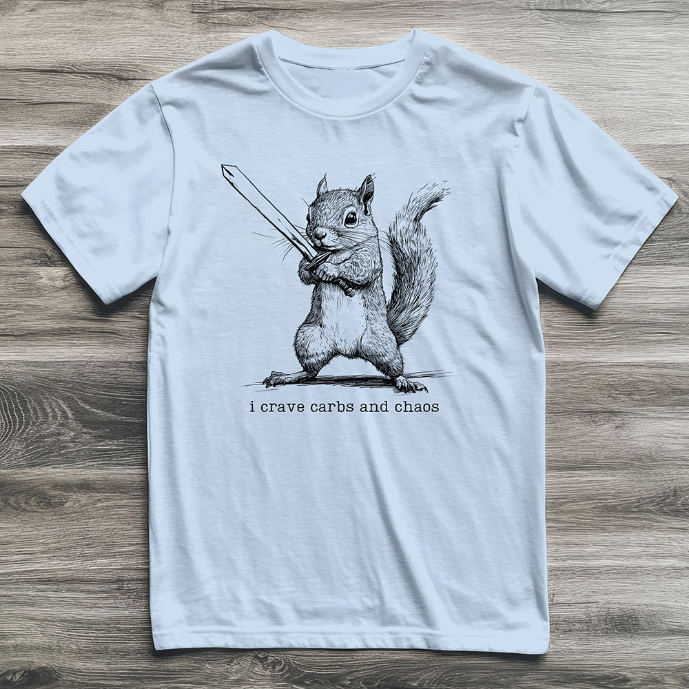 Carbs And Chaos Squirrel T-Shirt