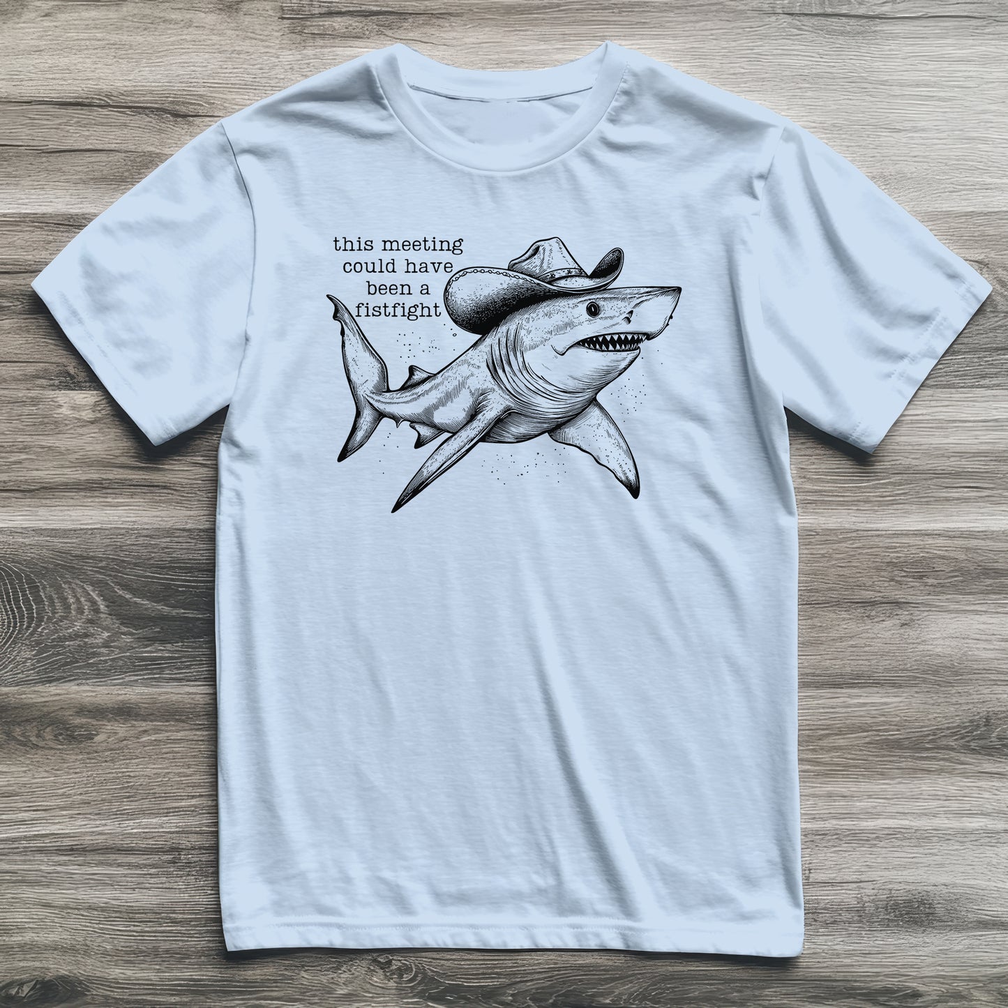 Fistfight Meeting Shark T-Shirt