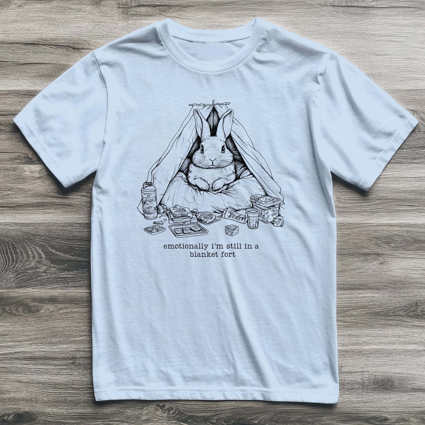 Emotional Blanket Fort Rabbit T-Shirt