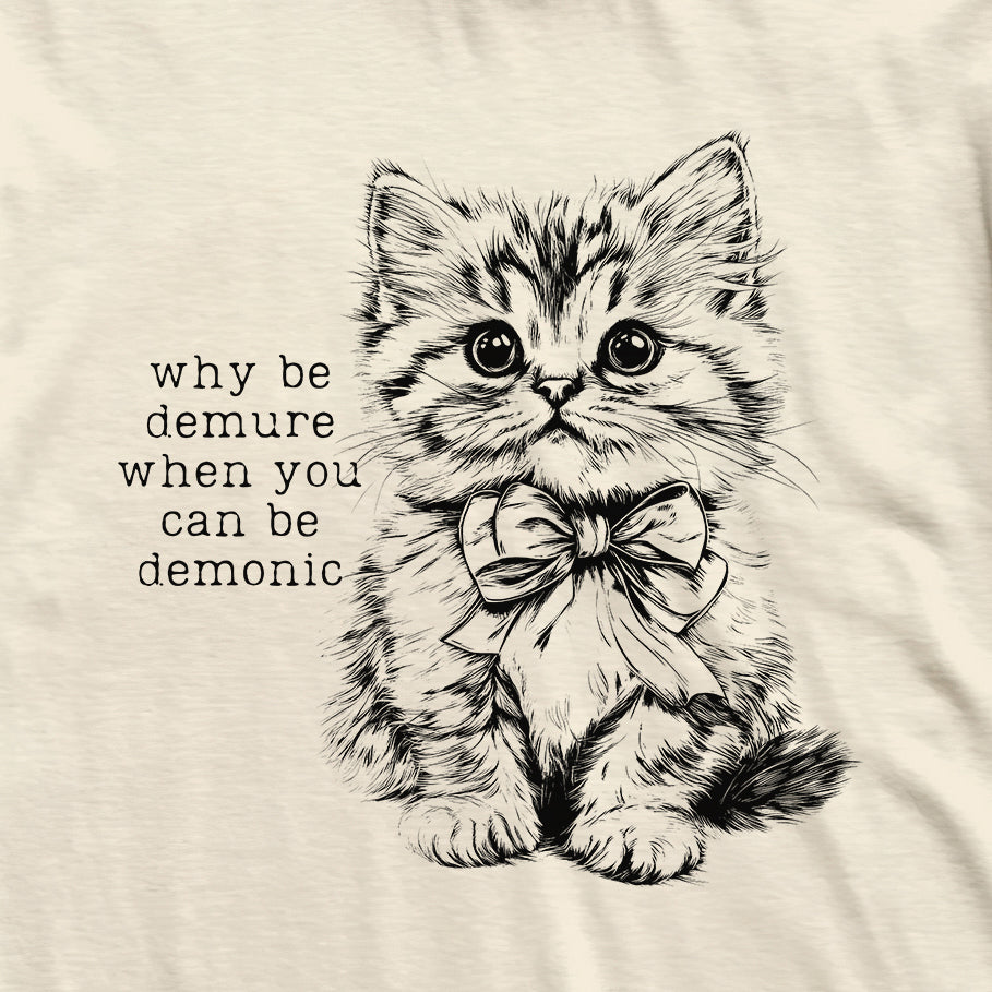 Demure & Demonic Cat T-Shirt