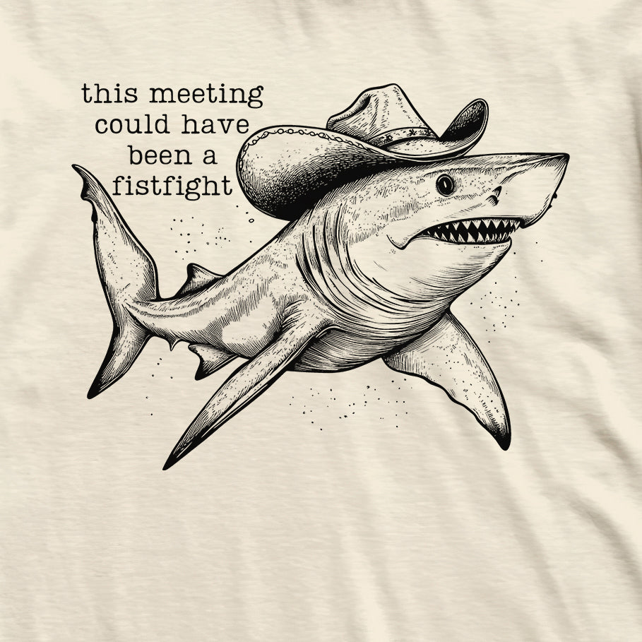 Fistfight Meeting Shark T-Shirt
