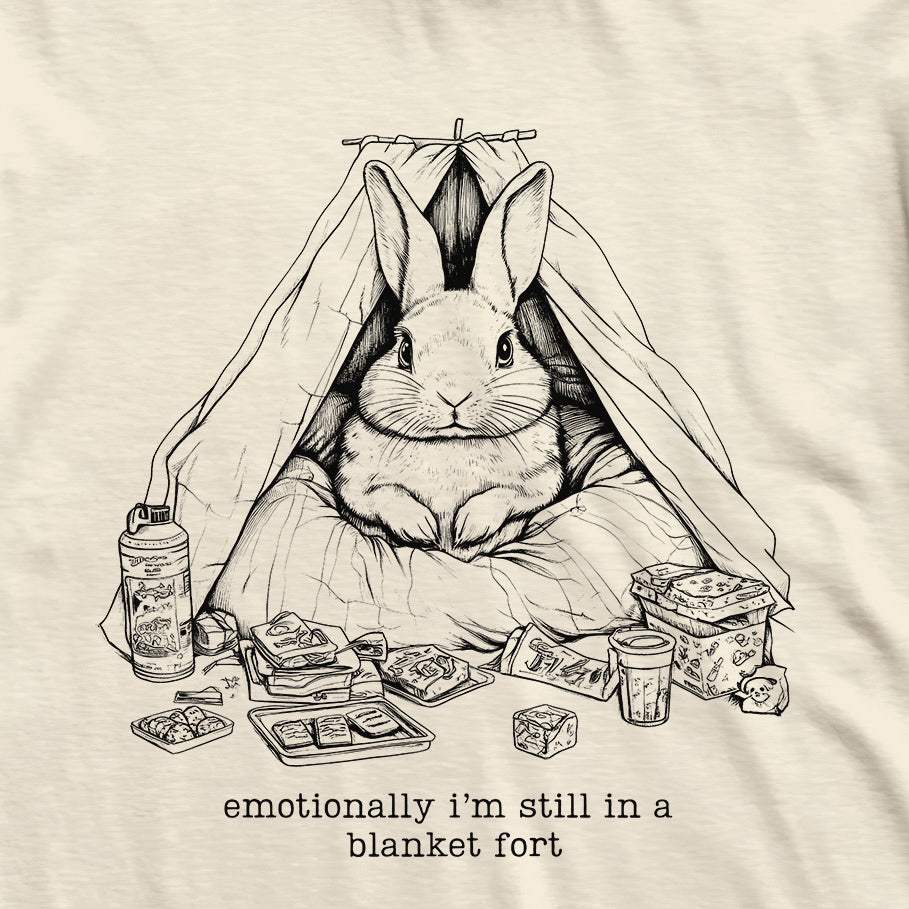 Emotional Blanket Fort Rabbit T-Shirt