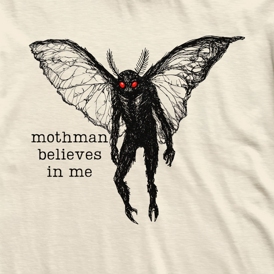 Mothman Believes In Me Cryptid T-Shirt