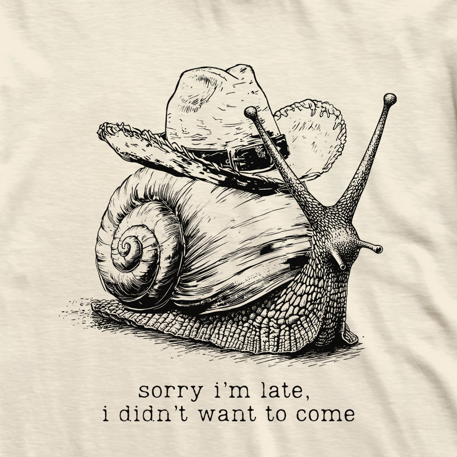 Sorry I'm Late Snail T-Shirt