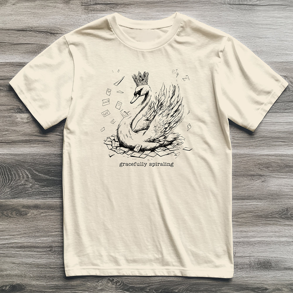 Gracefully Spiraling Swan T-Shirt
