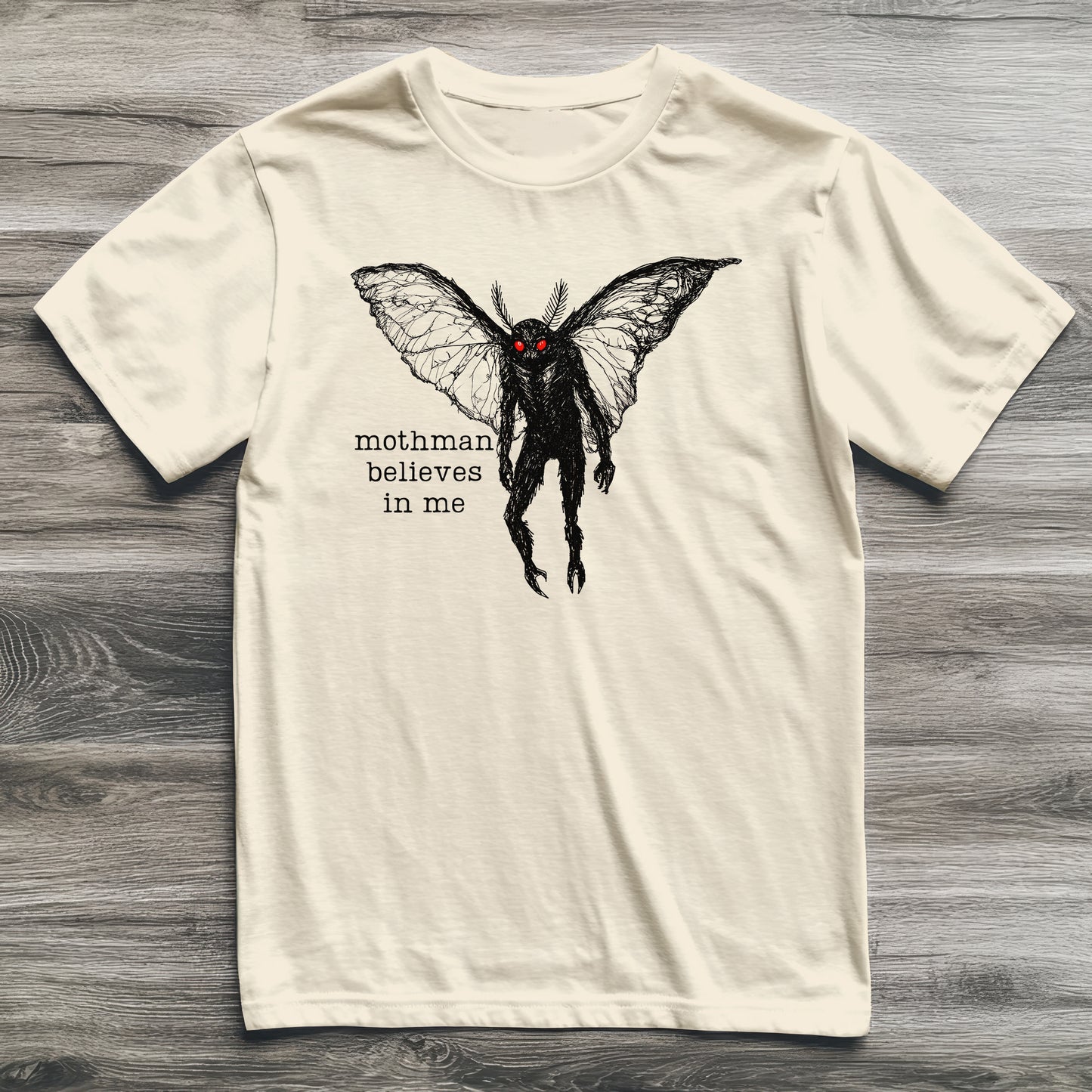 Mothman Believes In Me Cryptid T-Shirt