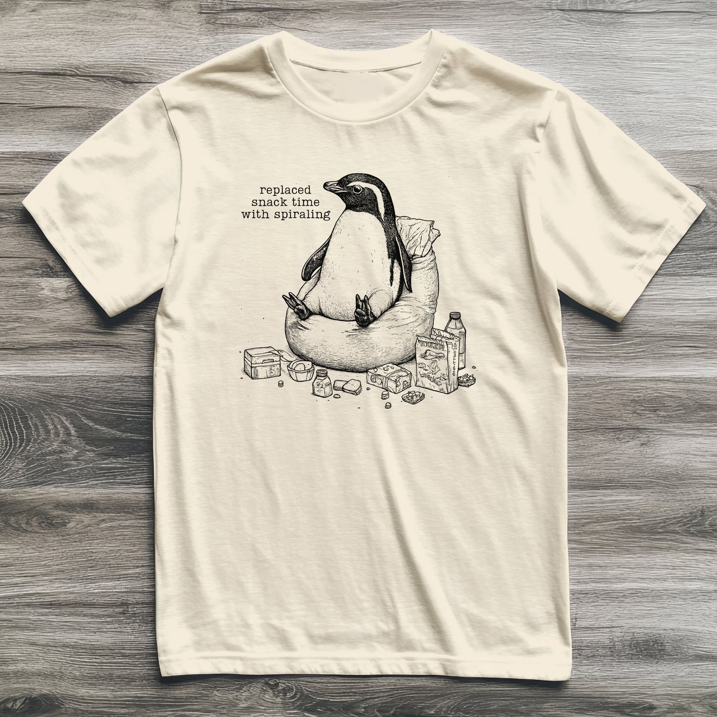 Snack Time Penguin T-Shirt