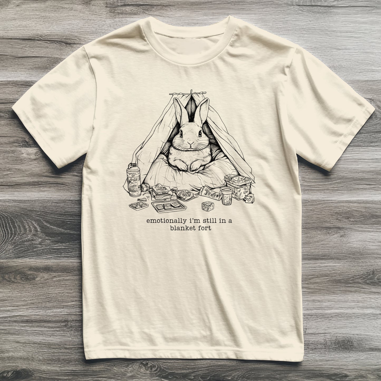 Emotional Blanket Fort Rabbit T-Shirt