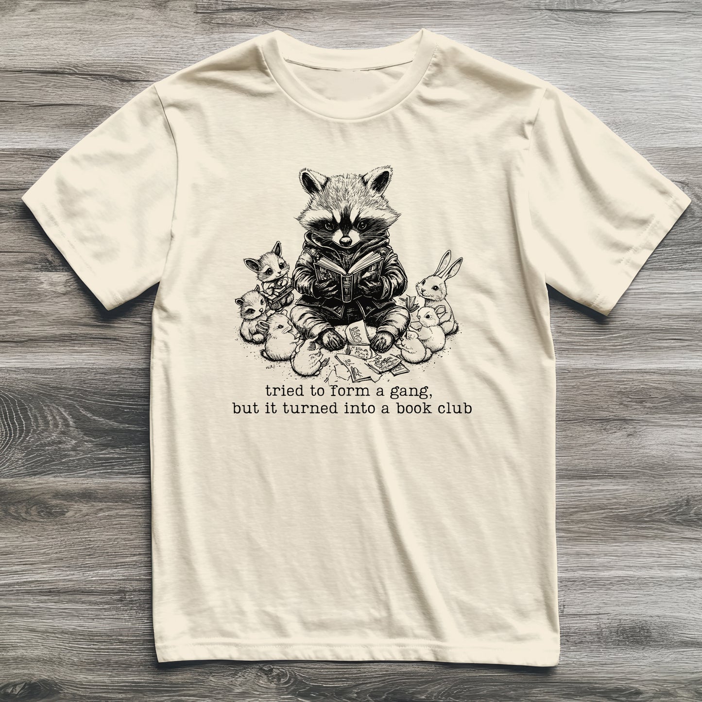 Reading Gang Raccoon T-Shirt