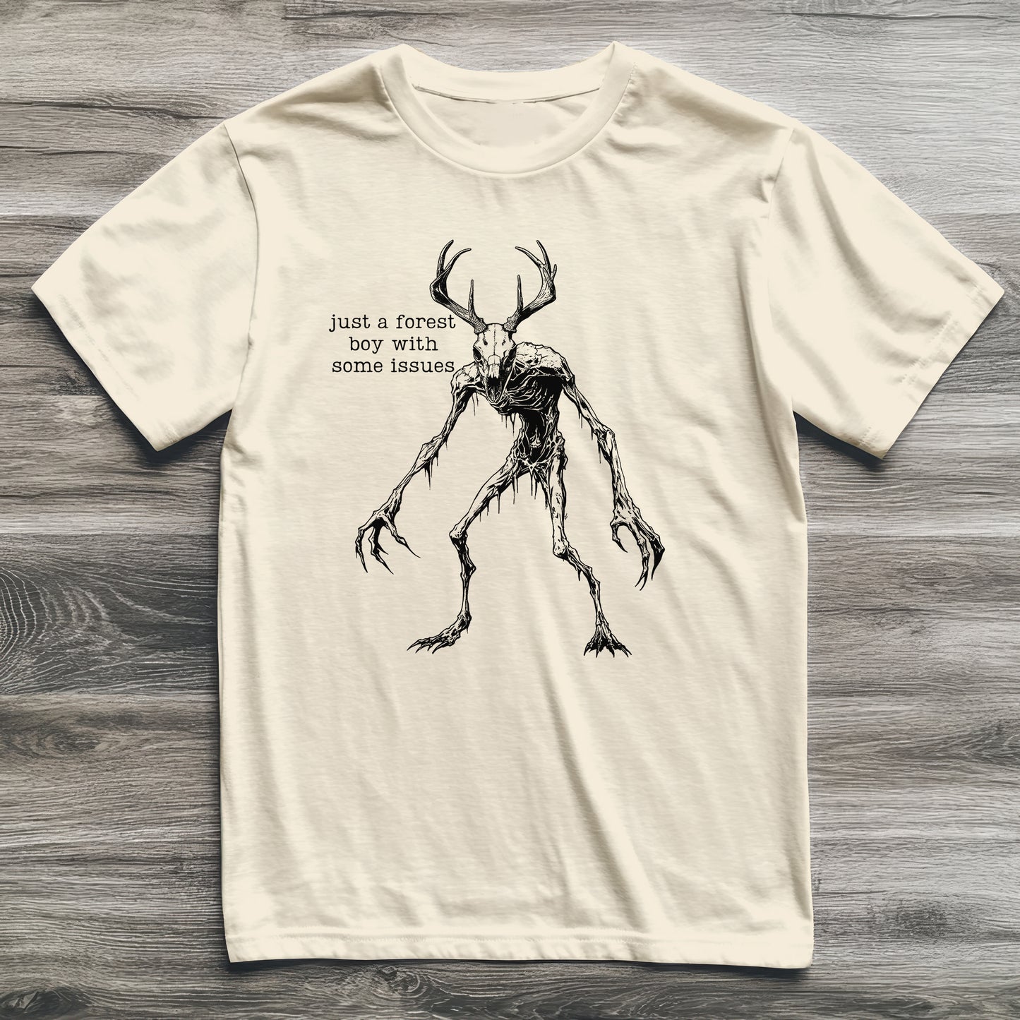 Wendigo Just a Forest Boy Cryptid T-Shirt