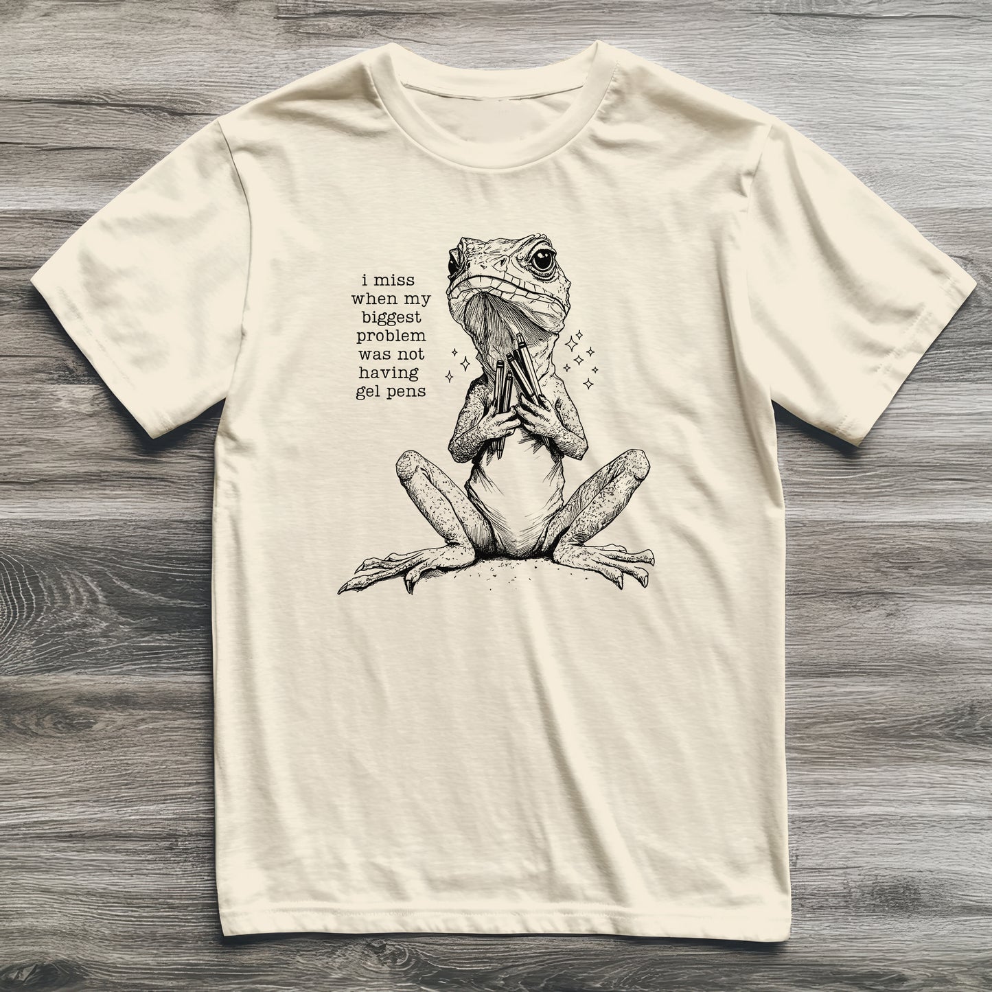 Gel Pens Lizard T-Shirt