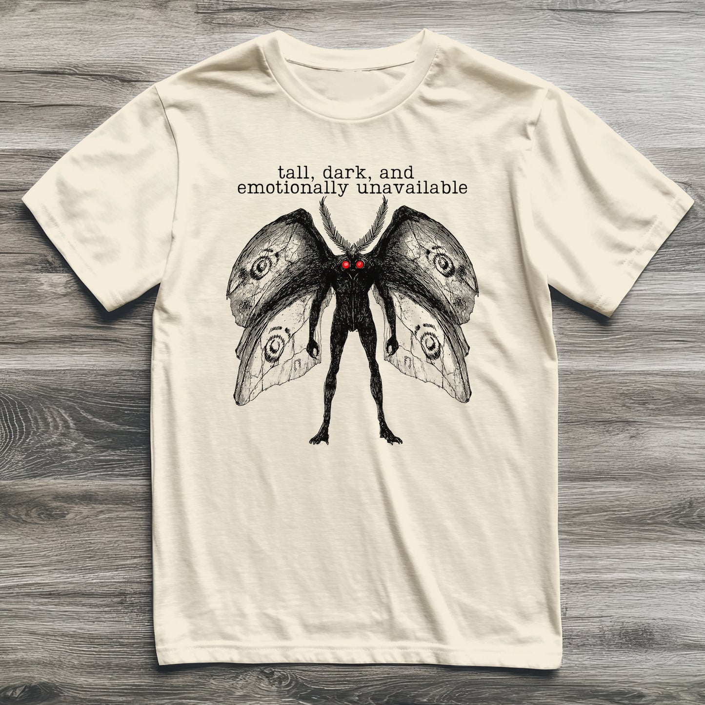 Mothman Emotionally Unavailable Cryptid T-Shirt