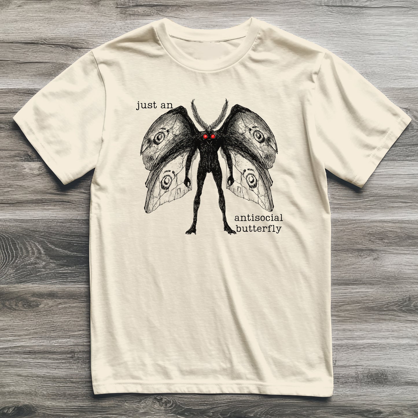 Mothman Antisocial Butterfly Cryptid T-Shirt