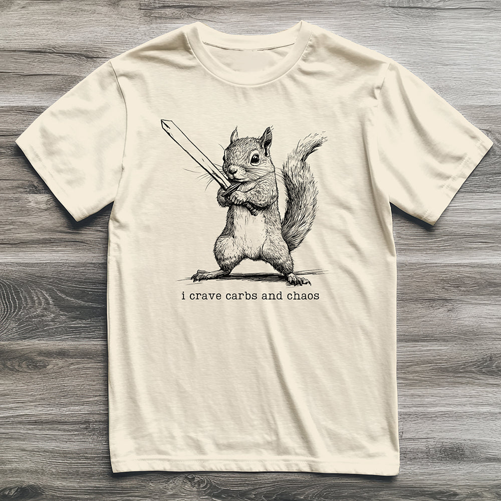 Carbs And Chaos Squirrel T-Shirt