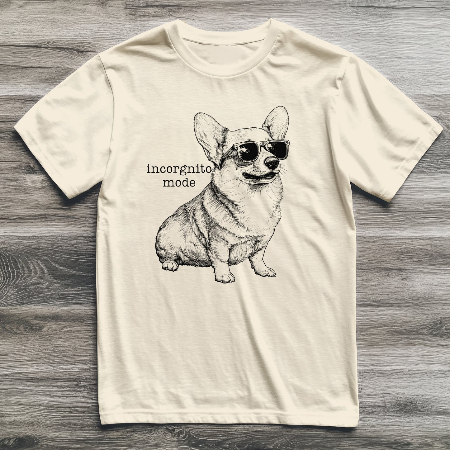 Incorgnito Mode Corgi T-Shirt