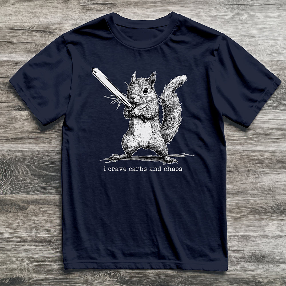 Carbs And Chaos Squirrel T-Shirt