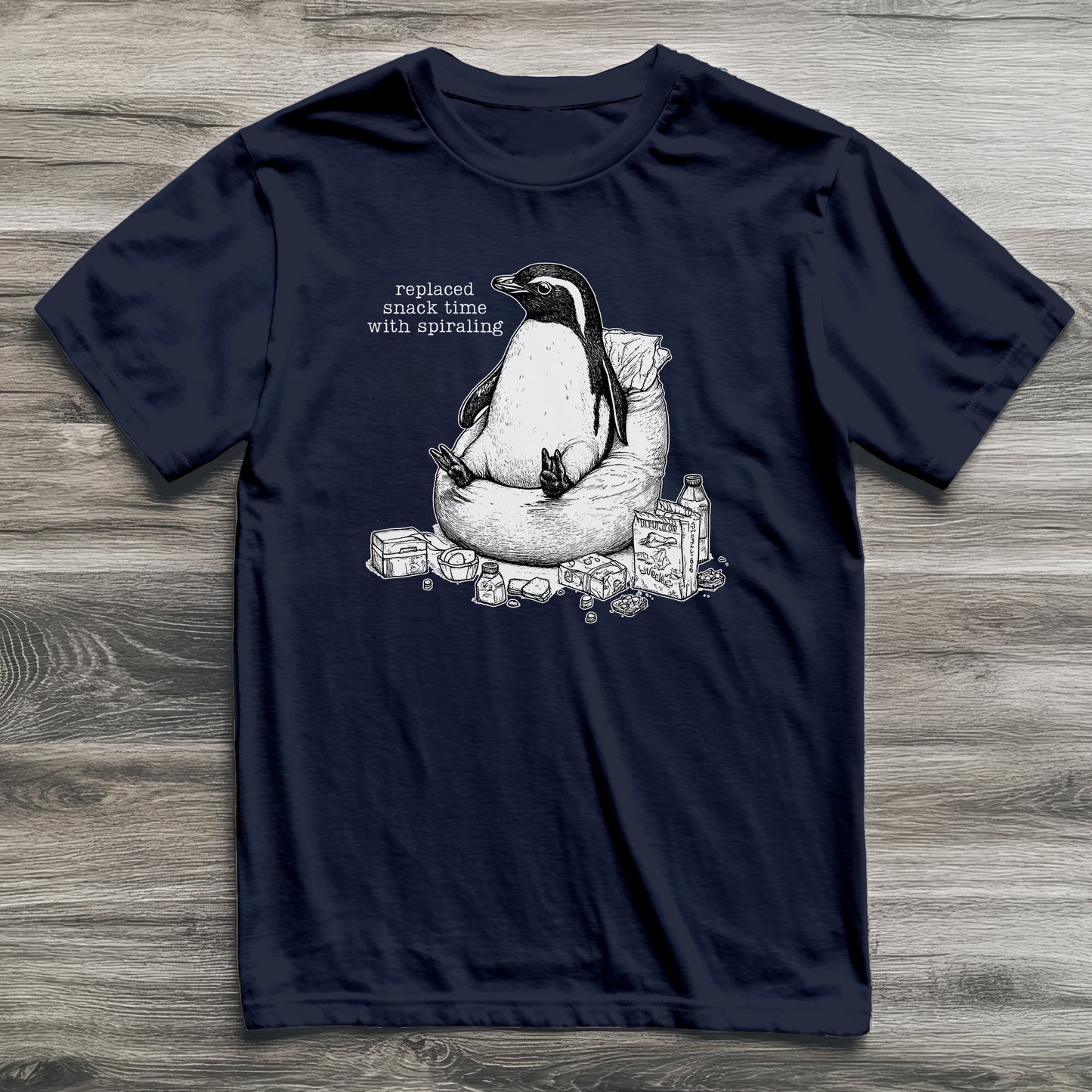 Snack Time Penguin T-Shirt