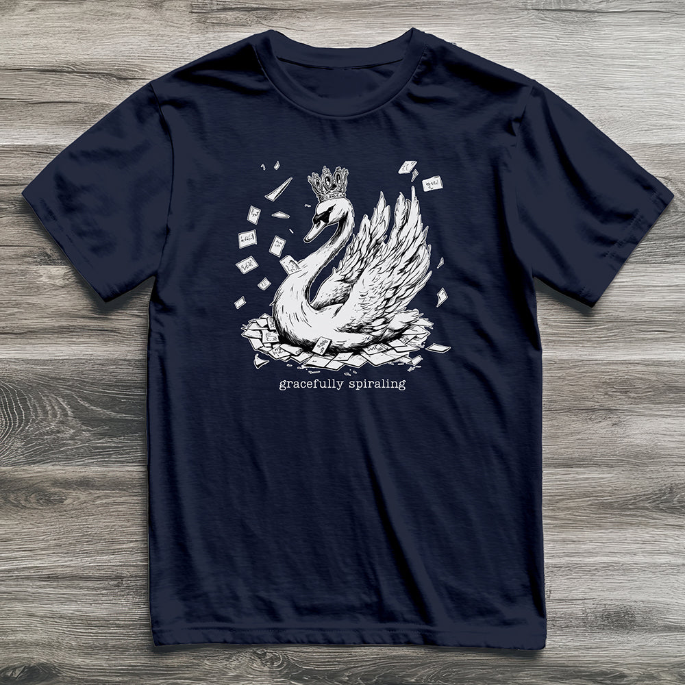 Gracefully Spiraling Swan T-Shirt