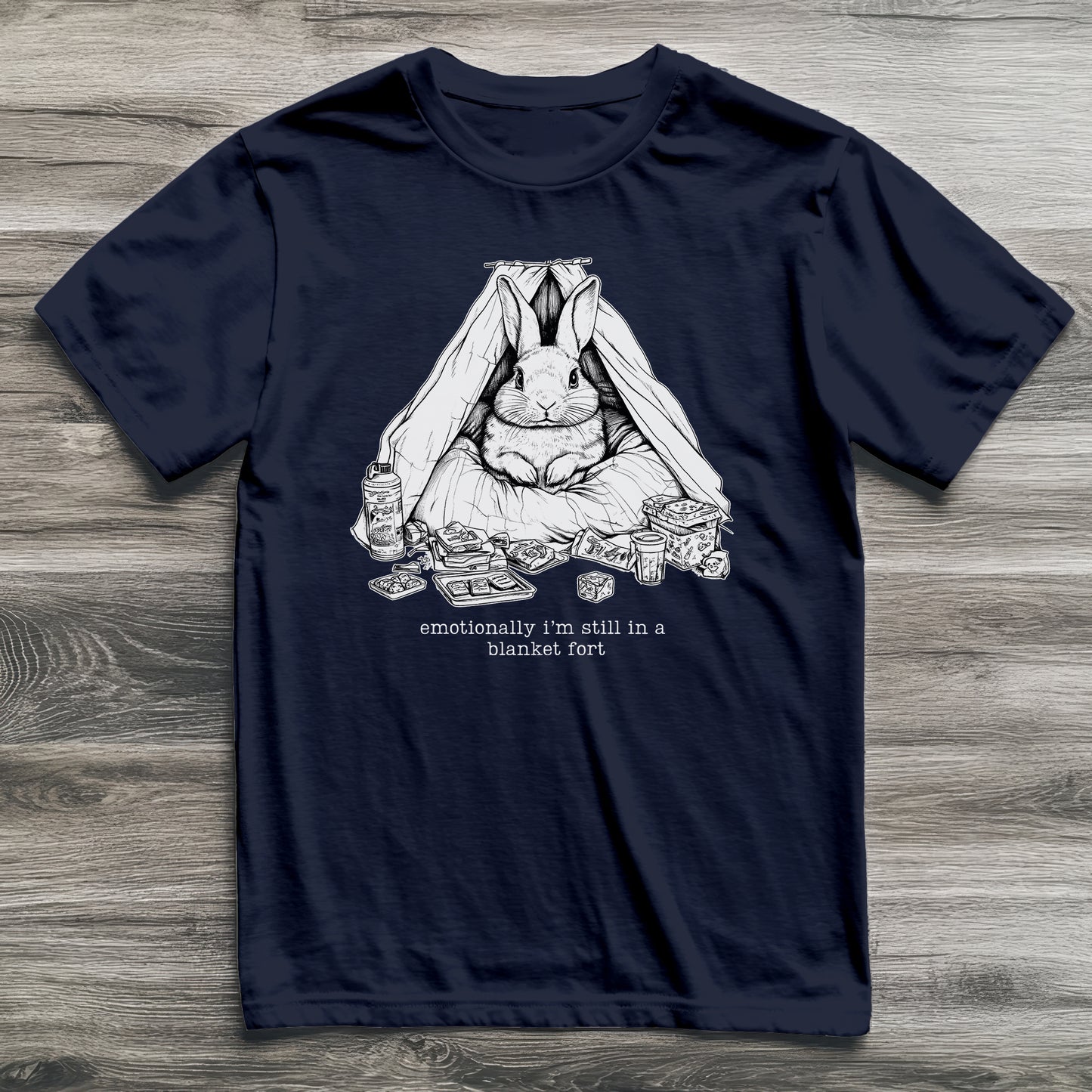 Emotional Blanket Fort Rabbit T-Shirt