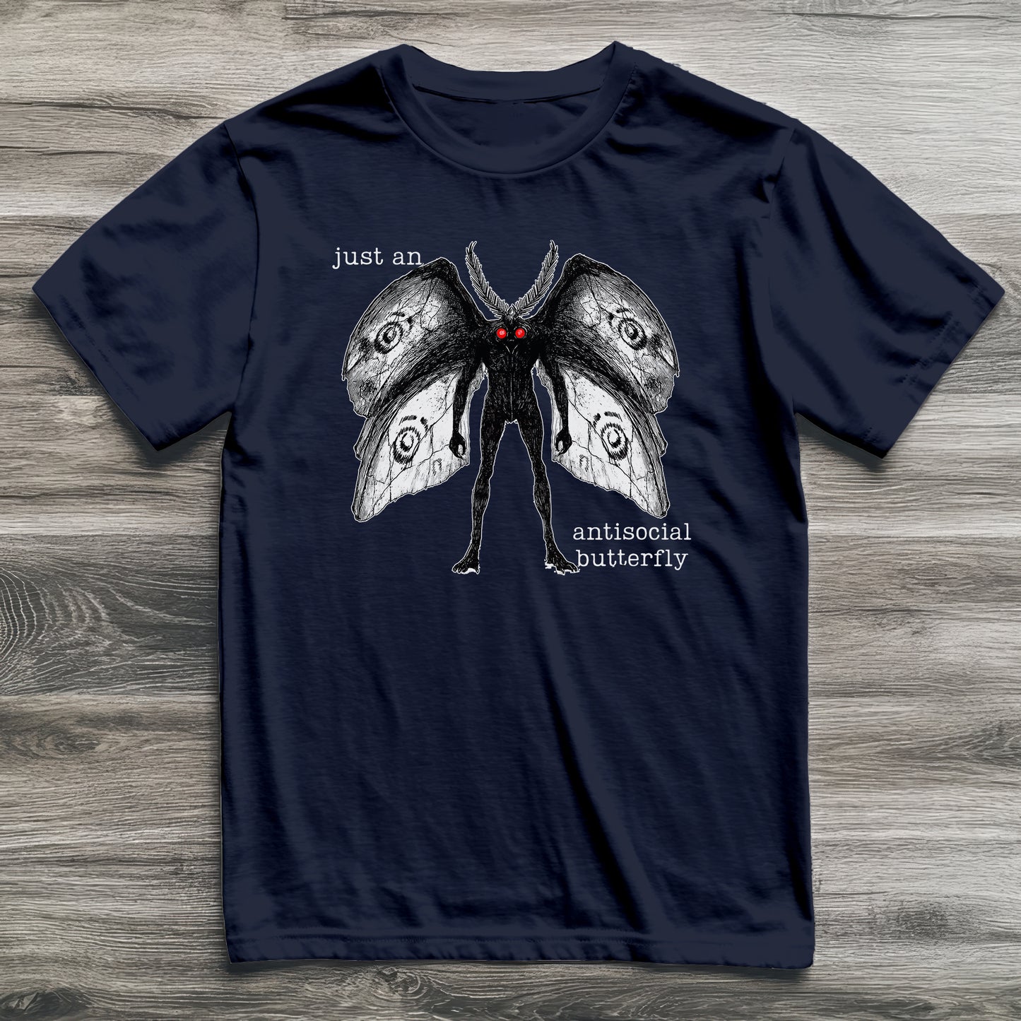 Mothman Antisocial Butterfly Cryptid T-Shirt